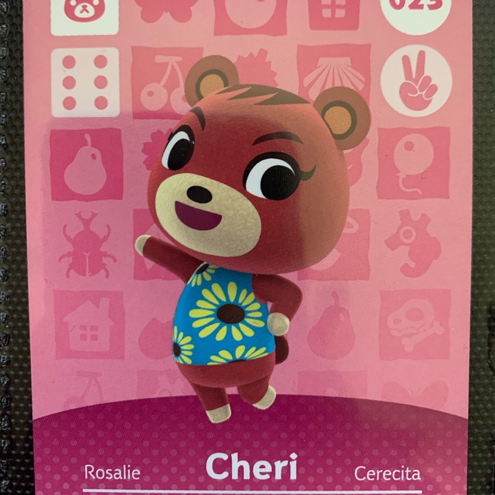 Cheri 023 - Nintendo Animal Crossing amiibo card